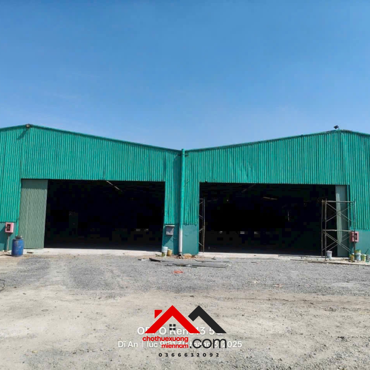Cho thuê kho xưởng 5.000m² Dĩ An – Giá 150tr – Làm cơ khí, kho hàng OK. Liên hệ: - Ảnh 2